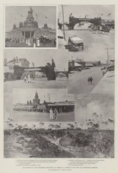Coolgardie-näyttelyn avajaiset 21. maaliskuuta, Scenes in the Town ja messualue